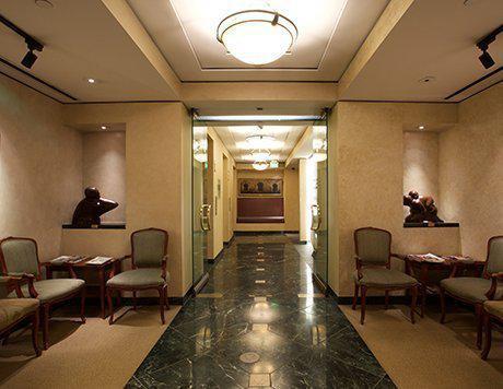 lobby of a rhinoplasty center in Beverly Hills