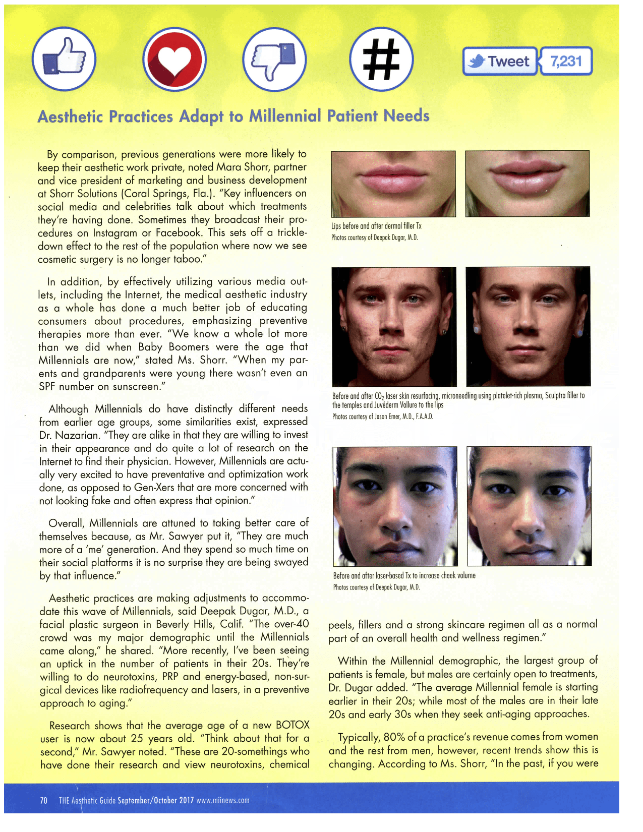 The Aesthetic Guide Magazine September/October 2017 page 70