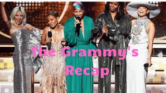 Alex Rodriguez, Michelle Obama, Jennifer Lopez, Lady Gaga on 61st Annual Grammy Award Show